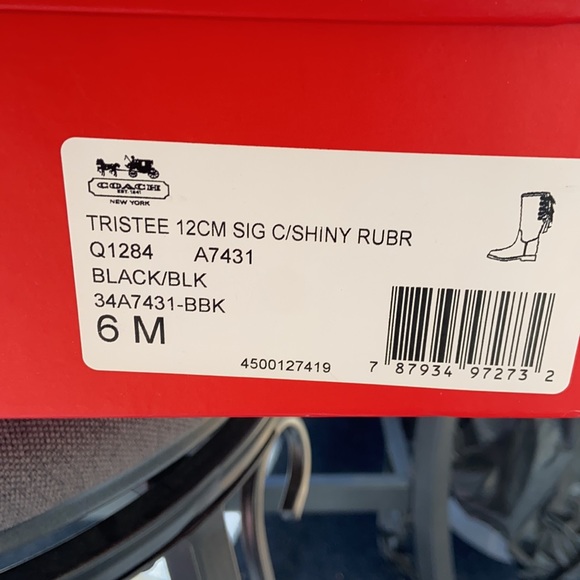 COACH rain boots - Picture 3 of 4